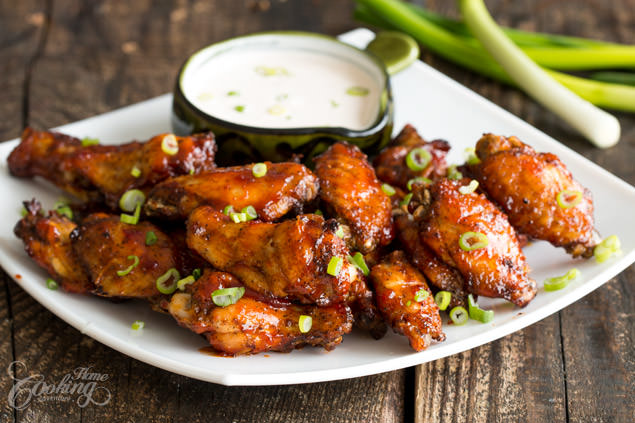 One Minute Oven-Baked BBQ Wings